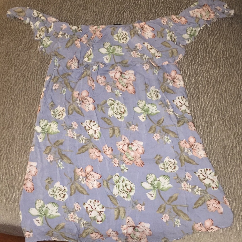 Strapless Floral Dress - Size XS